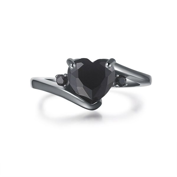 couple rings personality love shaped blacks gold ring fashion style black nano zircon plated black golds couples ringss, Silver
couple rings personality love shaped blacks gold ring fashion style black nano zircon plated black golds couples ringss, Silver
