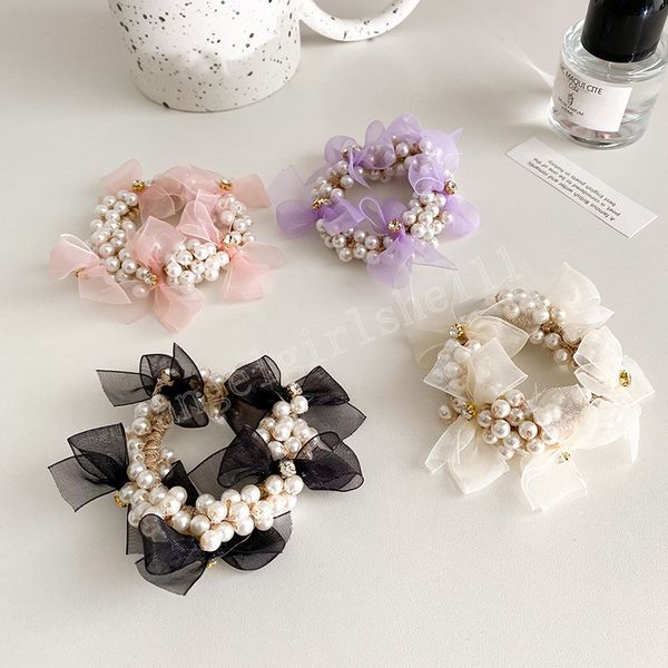 fashion woman elegant pearl hair rope beads bow scrunchies rubber bands ponytail holders hair accessories elastic hairbands, Slivery;white
fashion woman elegant pearl hair rope beads bow scrunchies rubber bands ponytail holders hair accessories elastic hairbands, Slivery;white