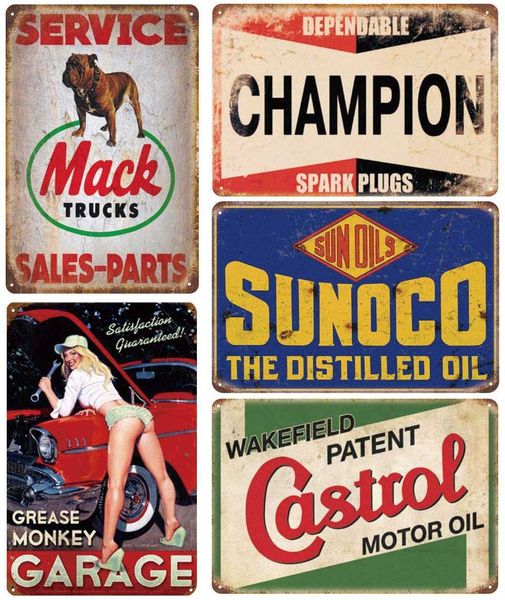 pack of 5 pcs retro vintage advert , gas oil car reproduction signs for garage man cave bar, 8x12 inch/20x30cm
pack of 5 pcs retro vintage advert , gas oil car reproduction signs for garage man cave bar, 8x12 inch/20x30cm
