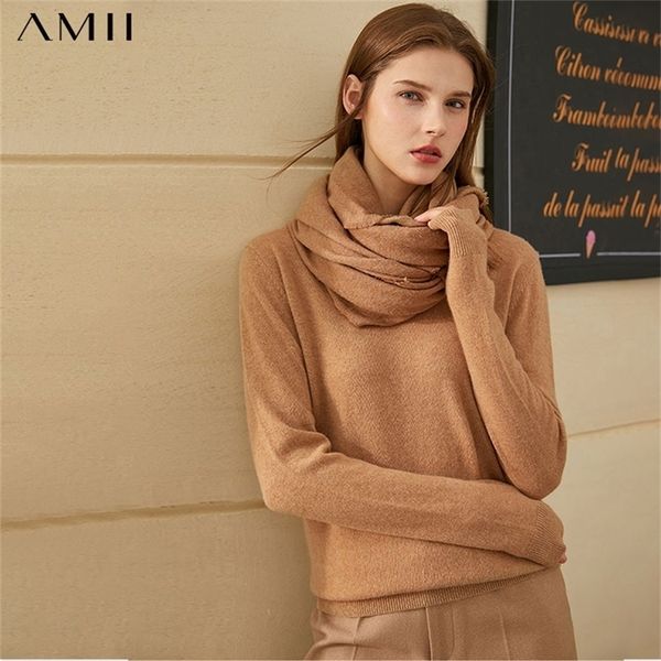 amii minimalism winter causal sweaters for women simple 100%cashmere solid oneck loose knitted female pullover 12041004 201221, White;black
amii minimalism winter causal sweaters for women simple 100%cashmere solid oneck loose knitted female pullover 12041004 201221, White;black