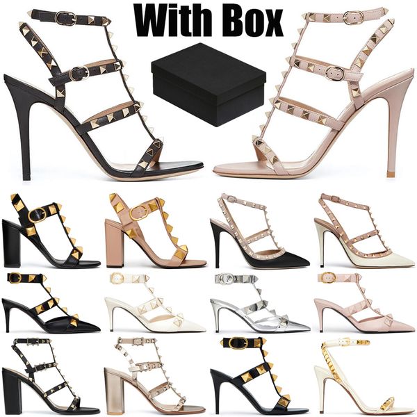 with box designer heels womens luxury dress shoes high glitter rivets triple black nude pink white patent leather suede fashion party weddin
with box designer heels womens luxury dress shoes high glitter rivets triple black nude pink white patent leather suede fashion party weddin
