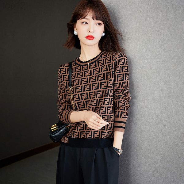 designer new women's clothing 2021 autumn fashion slim fit letter pullover long sleeved sweater bottomed 2022, White
designer new women's clothing 2021 autumn fashion slim fit letter pullover long sleeved sweater bottomed 2022, White