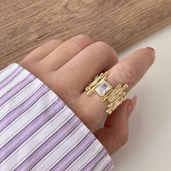fashion jewelry geometric ring trend vintage temperament zircon ring for women accessories, Silver
fashion jewelry geometric ring trend vintage temperament zircon ring for women accessories, Silver