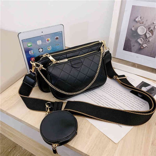 2022 factory wholesale new korean three piece set diagonal cross autumn and winter small fashion net red women's single room armpit bag
2022 factory wholesale new korean three piece set diagonal cross autumn and winter small fashion net red women's single room armpit bag