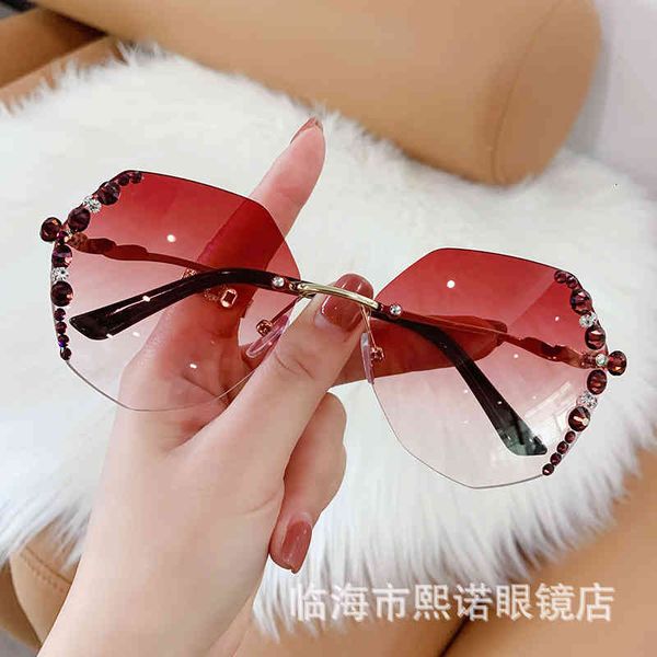 sunglasses women's republic of korea trendy frameless crystal cut edge anti ultraviolet diamond myqn, White;black
sunglasses women's republic of korea trendy frameless crystal cut edge anti ultraviolet diamond myqn, White;black