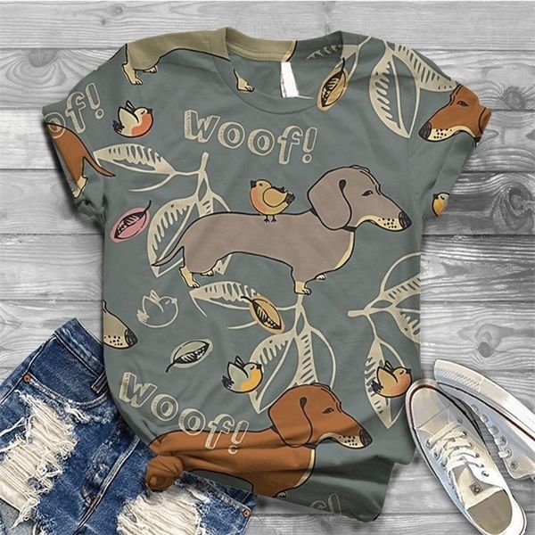 women harajuku t-shirts summer 3d animal digital printing t shirt o-neck short sleeve casual loose cute dog tshirts tees 220402, White
women harajuku t-shirts summer 3d animal digital printing t shirt o-neck short sleeve casual loose cute dog tshirts tees 220402, White