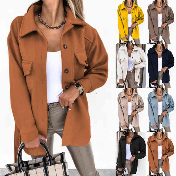 women's wool & blends 2022 autumn and winter women's wear long sleeve temperament solid color lapel single breasted belt wool coat, Black
women's wool & blends 2022 autumn and winter women's wear long sleeve temperament solid color lapel single breasted belt wool coat, Black