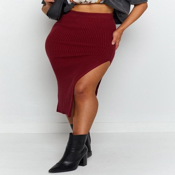 wine red bandage womens side slit split mid length bodycon high waist pencil skirt bandage 210414, Black
wine red bandage womens side slit split mid length bodycon high waist pencil skirt bandage 210414, Black