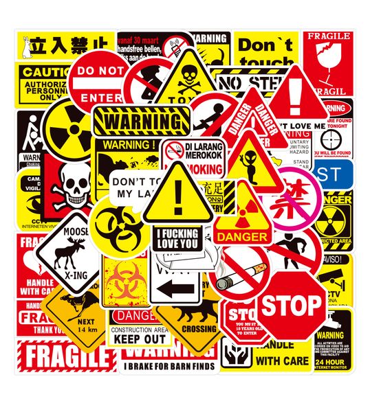 50pcs warning signs waterproof graffiti stickers pack for mobile helmet phone case notebook refrigerator water bottle wholesale
50pcs warning signs waterproof graffiti stickers pack for mobile helmet phone case notebook refrigerator water bottle wholesale