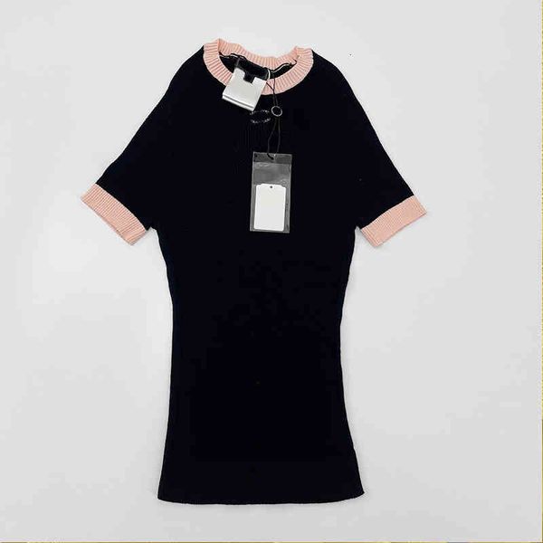 women's knits tees xiaoxiang macarone color matching round neck knitting super large elastic short sleeve age reducing thin knitted for, White
women's knits tees xiaoxiang macarone color matching round neck knitting super large elastic short sleeve age reducing thin knitted for, White
