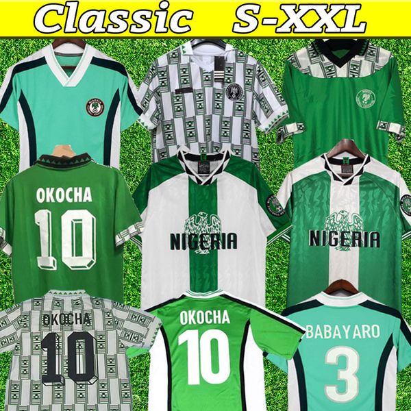 1994 1996 1998 retro soccer jerseys kanu okocha babangida yekini amokachi vintage football kit classic shirt finidi, Black;yellow
1994 1996 1998 retro soccer jerseys kanu okocha babangida yekini amokachi vintage football kit classic shirt finidi, Black;yellow