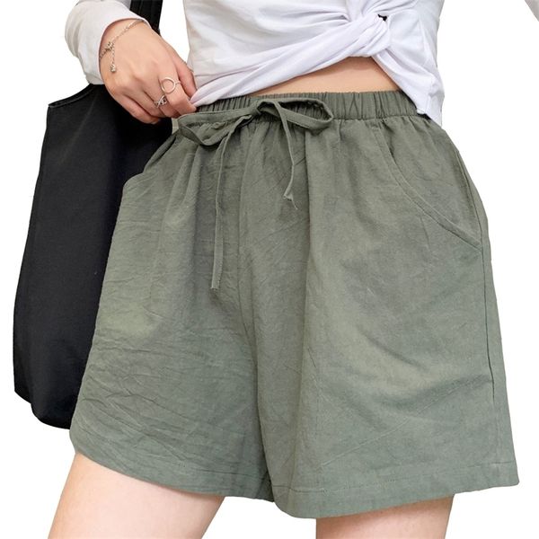 summer elegant high waist flax shorts women casual solid wide leg loose cotton short pants bottom pant pocket black trouser 220518, White;black
summer elegant high waist flax shorts women casual solid wide leg loose cotton short pants bottom pant pocket black trouser 220518, White;black