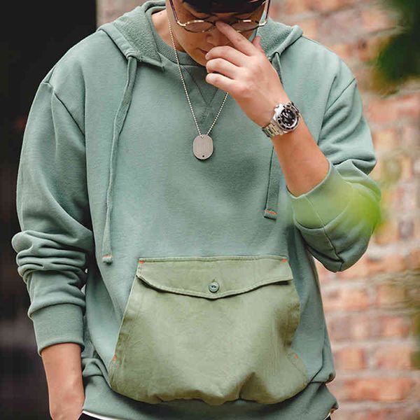 men's hoodies & sweatshirts madden work clothes hooded sweater spring and autumn loose casual coat large pocket sweater round neck male, Black
men's hoodies & sweatshirts madden work clothes hooded sweater spring and autumn loose casual coat large pocket sweater round neck male, Black