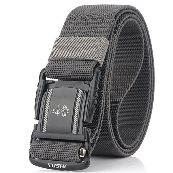 elastic men belt alloy magnetic buckle outdoor working tactical belt for jeans pants casual stretch overalls male waist belt w220811, Black;brown
elastic men belt alloy magnetic buckle outdoor working tactical belt for jeans pants casual stretch overalls male waist belt w220811, Black;brown