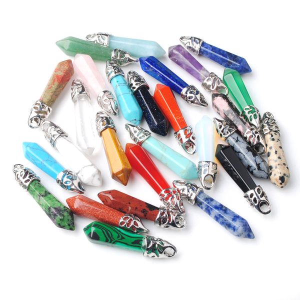 wojiaer natural agate gemstone hexagonal pendant findings for jewelry making necklace long earrings diy bz900, Silver
wojiaer natural agate gemstone hexagonal pendant findings for jewelry making necklace long earrings diy bz900, Silver