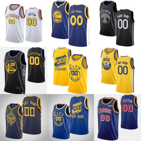 

75th custom mens womens golden state''warriors''jersey 3 poole 32 otto porter 95 tjuan oscano 33 james wiseman basketbal, Black;red