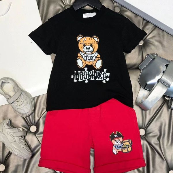 child designer clothe sets childrens kids short sleeve t-shirt with letters bear print red black shorts set suit brand boys clothing cotton, White
child designer clothe sets childrens kids short sleeve t-shirt with letters bear print red black shorts set suit brand boys clothing cotton, White