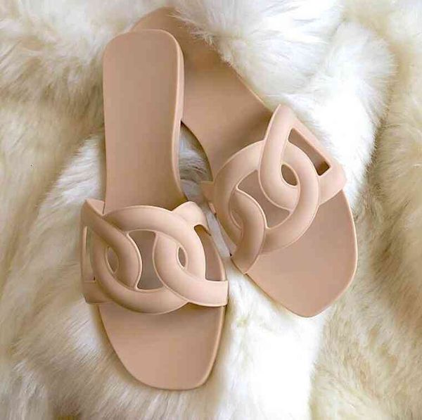 designer herme women pvc flat sandals female shoes brand chain bottom beach jelly one word 6nps, Black
designer herme women pvc flat sandals female shoes brand chain bottom beach jelly one word 6nps, Black