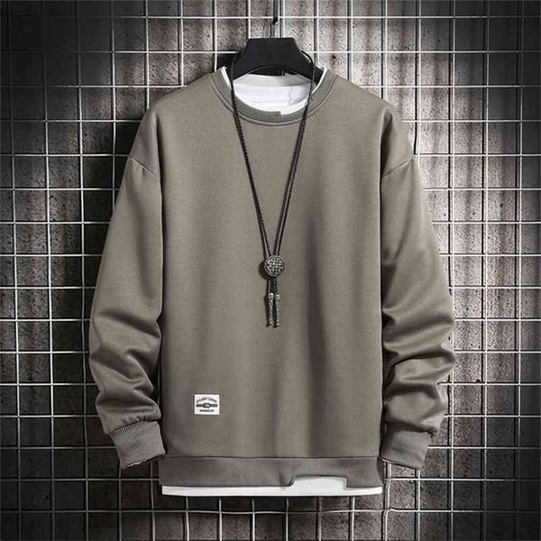 mens casual sweatshirts hoodie men fake two pieces multi color o-neck fashion harajuku style male sweatshirt 210730, Black
mens casual sweatshirts hoodie men fake two pieces multi color o-neck fashion harajuku style male sweatshirt 210730, Black