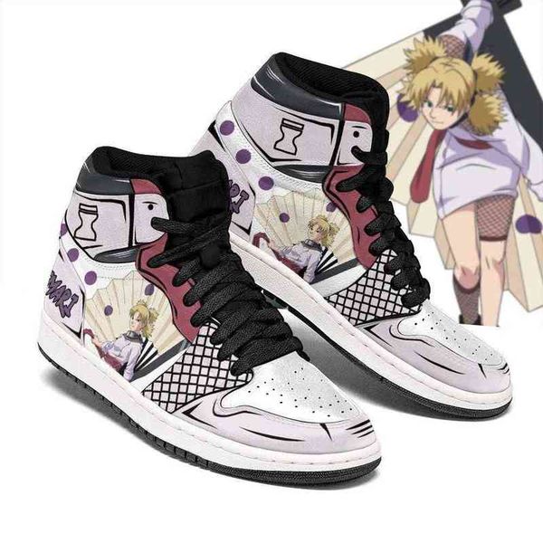 temari shoes uniform costume boots anime sneakers, Black