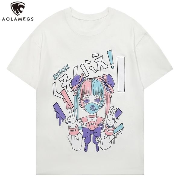 aolamegs men t shirt cartoon anime manga print japanese harajuku ukiyo-e college style short sleeve tees summer streetwear 220504, White;black
aolamegs men t shirt cartoon anime manga print japanese harajuku ukiyo-e college style short sleeve tees summer streetwear 220504, White;black