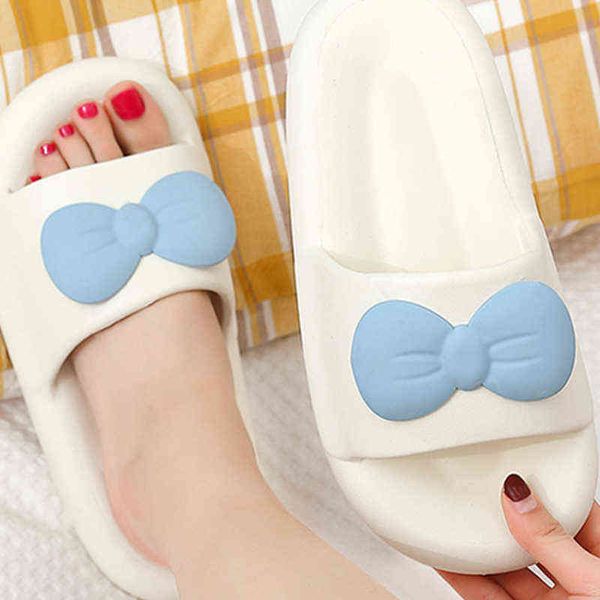 solid color cute bow women's slippers thick sole comfortable non-slip sandals bathroom indoor couple slippers new summer 2022 t220728, Black
solid color cute bow women's slippers thick sole comfortable non-slip sandals bathroom indoor couple slippers new summer 2022 t220728, Black