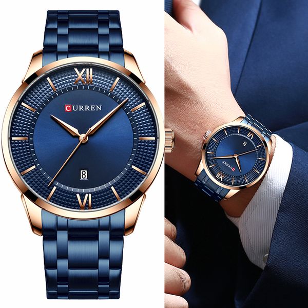 curren luxury business auto date quartz men watches fashion military army waterproof stainless steel watch mens, Silver
curren luxury business auto date quartz men watches fashion military army waterproof stainless steel watch mens, Silver