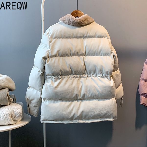 warm winter cotton jacket women fashion cotton padded faux fur collar parka harajuku overcoat women solid female outwear 201019, Black
warm winter cotton jacket women fashion cotton padded faux fur collar parka harajuku overcoat women solid female outwear 201019, Black