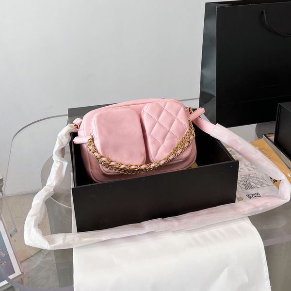 22ss shoulder bag classic lambskin plaid check quilted leather woven double chain multi-pocket crossbody bag luxury designer ladies wallet h
22ss shoulder bag classic lambskin plaid check quilted leather woven double chain multi-pocket crossbody bag luxury designer ladies wallet h