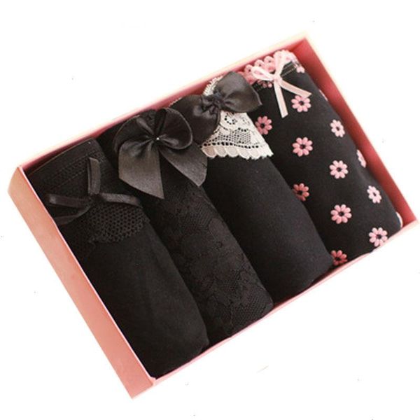 4pcs lot underwear women panties cotton bragas mujer printed briefs girls panty ropa interior femenina shorts, Black;pink
4pcs lot underwear women panties cotton bragas mujer printed briefs girls panty ropa interior femenina shorts, Black;pink