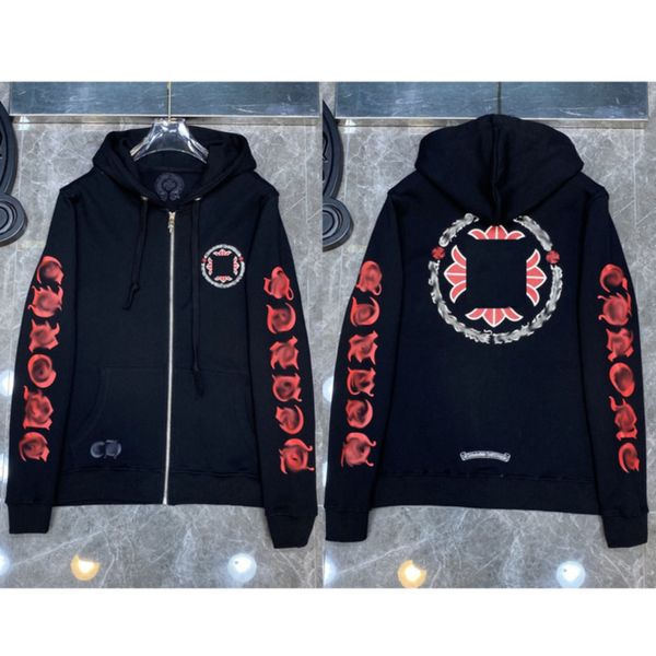 designer luxury sweatshirts fashion hoodies ch classic mens zipper hooded sweater cross flower pullover sanskrit pattern casual coat women, Black
designer luxury sweatshirts fashion hoodies ch classic mens zipper hooded sweater cross flower pullover sanskrit pattern casual coat women, Black