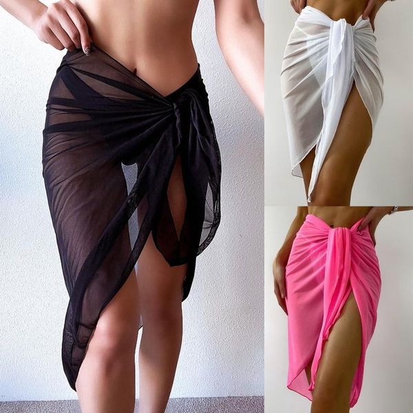 women's swimwear women beach bikini cover up solid pareo chiffon wrap skirt sarong scarf beachwear bathing suit swimsuit l5women's, White;black
women's swimwear women beach bikini cover up solid pareo chiffon wrap skirt sarong scarf beachwear bathing suit swimsuit l5women's, White;black