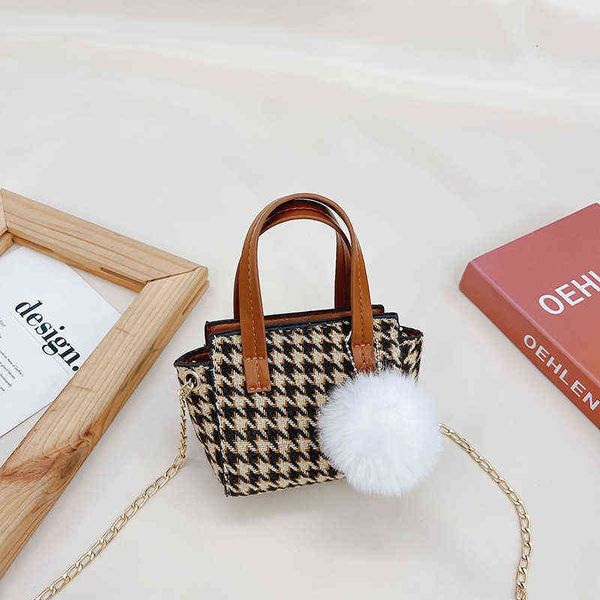 children's bag women's winter korean fashion foreign style handbag girl's thousand bird lattice one shoulder diagonal bag, Black
children's bag women's winter korean fashion foreign style handbag girl's thousand bird lattice one shoulder diagonal bag, Black