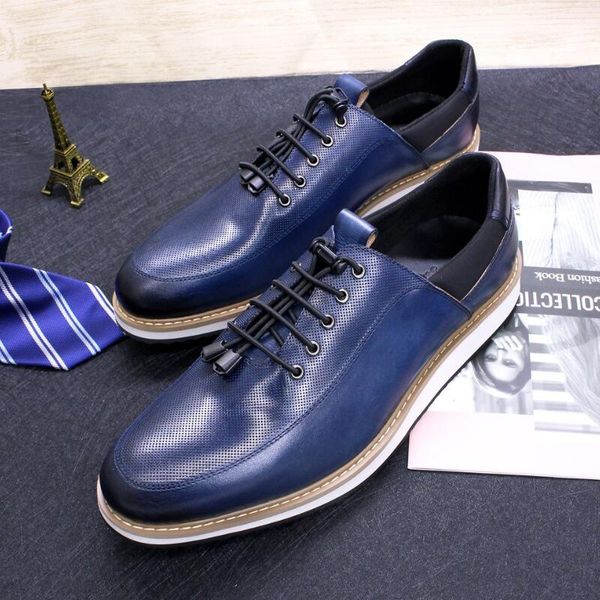 men's genuine cow leather dress shoes 39-46 size black blue sneaker lace up breathable travel fashion daily shoes for men a19
men's genuine cow leather dress shoes 39-46 size black blue sneaker lace up breathable travel fashion daily shoes for men a19