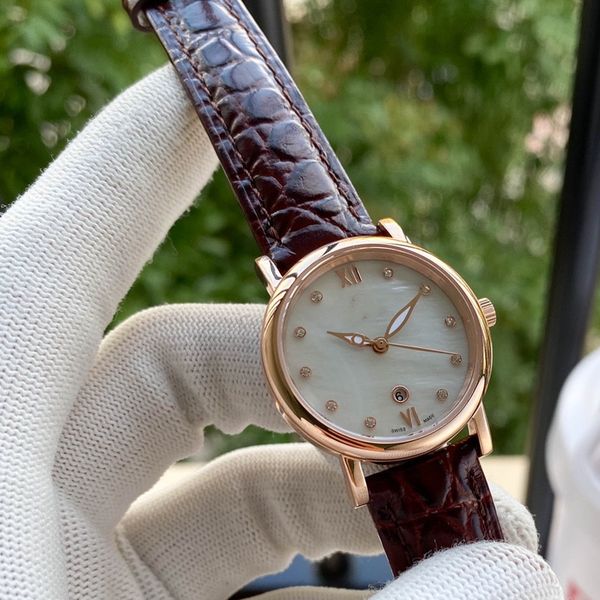 fashion quartz women's watch 28mm 316l stainless steel case leather band mineral super mirror simple style luxury watches montre homme, Slivery;golden
fashion quartz women's watch 28mm 316l stainless steel case leather band mineral super mirror simple style luxury watches montre homme, Slivery;golden