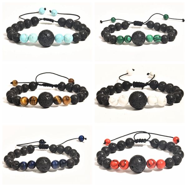 adjustable beads bracelets mens lava rock stone beaded strand anxiety essential oil volcanic bracelet set, Black
adjustable beads bracelets mens lava rock stone beaded strand anxiety essential oil volcanic bracelet set, Black