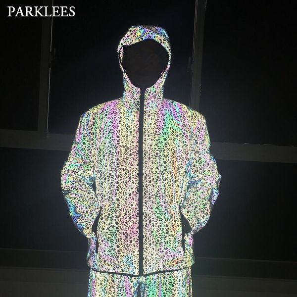 colorful hooded reflective jacket men/women 2019 autumn fluorescent zipper mens jackets and coats casual steetwear windbreaker, Black;brown
colorful hooded reflective jacket men/women 2019 autumn fluorescent zipper mens jackets and coats casual steetwear windbreaker, Black;brown