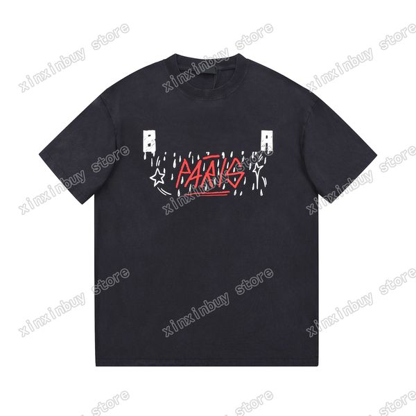 22ss men women designers t shirts tee paris raindrop print cotton short sleeve crew neck streetwear xinxinbuy black red xs, White;black
22ss men women designers t shirts tee paris raindrop print cotton short sleeve crew neck streetwear xinxinbuy black red xs, White;black