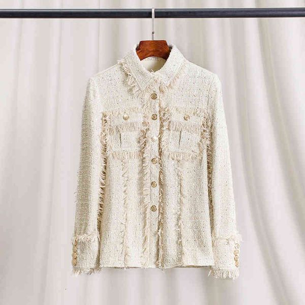 women's jackets original small minority fragrance famous lady high sense tassel wool tweed wool coat female winter long sleeve, Black;brown
women's jackets original small minority fragrance famous lady high sense tassel wool tweed wool coat female winter long sleeve, Black;brown