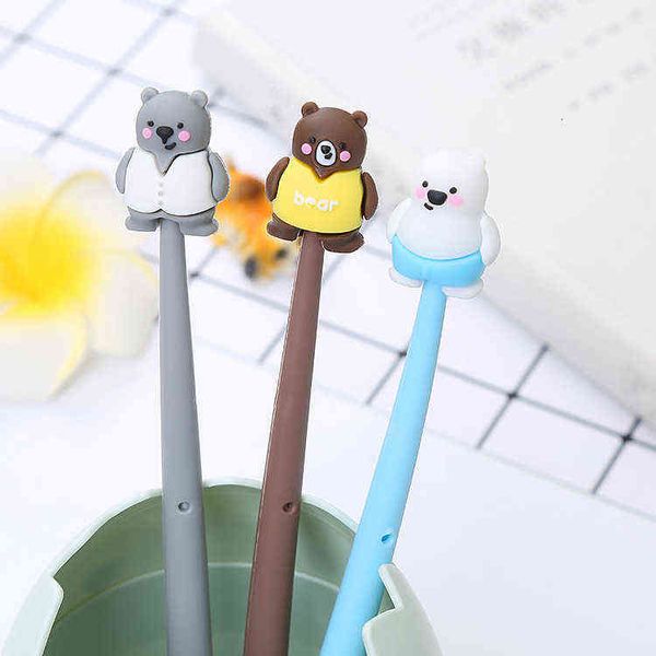 cartoon bear soft glue neutral pen creative student test black water pen lovely office stationery silicone signature pen
cartoon bear soft glue neutral pen creative student test black water pen lovely office stationery silicone signature pen