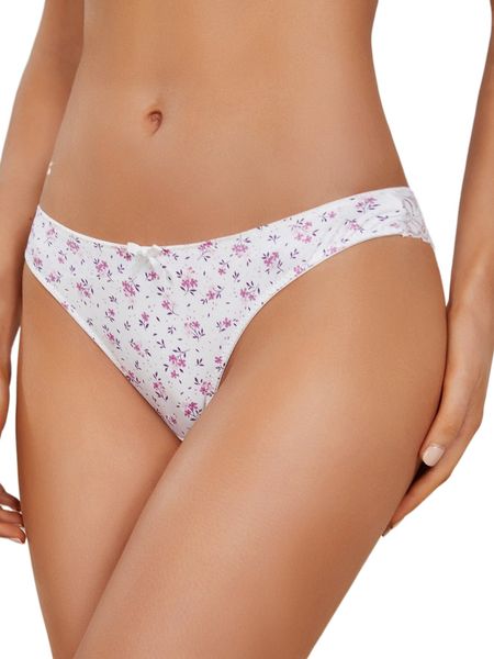 floral bow front contrast lace panty 36bg#, Black;red