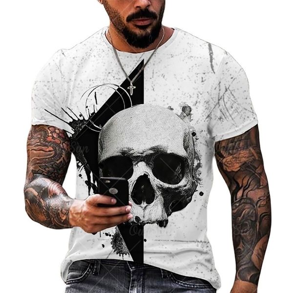 fashion summer mens street skull head 3d printing clothes plus size comfortable round neck short sleeve male tshirt 220607, White;black
fashion summer mens street skull head 3d printing clothes plus size comfortable round neck short sleeve male tshirt 220607, White;black