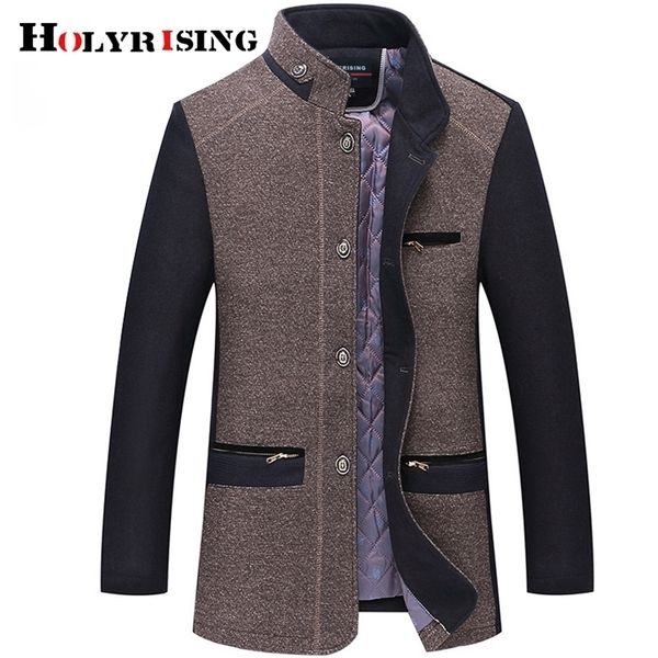 holyrising winter coat men sobretudo masculino new wool jacket and coat wool thicked trench coat men 18926 5 lj201110, Black
holyrising winter coat men sobretudo masculino new wool jacket and coat wool thicked trench coat men 18926 5 lj201110, Black