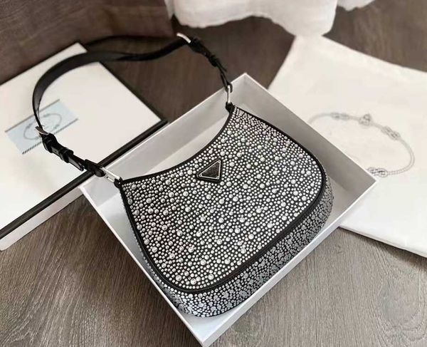 2022 fashion trend rhinestone ladies bag one shoulder handheld style