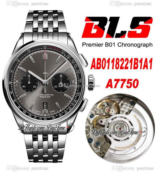 bls premier b01 42mm eta a7750 automatic chronograph mens watch steel gray black dial stick stainless steel bracelet ab0118221b1a1 super edi, Slivery;brown
bls premier b01 42mm eta a7750 automatic chronograph mens watch steel gray black dial stick stainless steel bracelet ab0118221b1a1 super edi, Slivery;brown