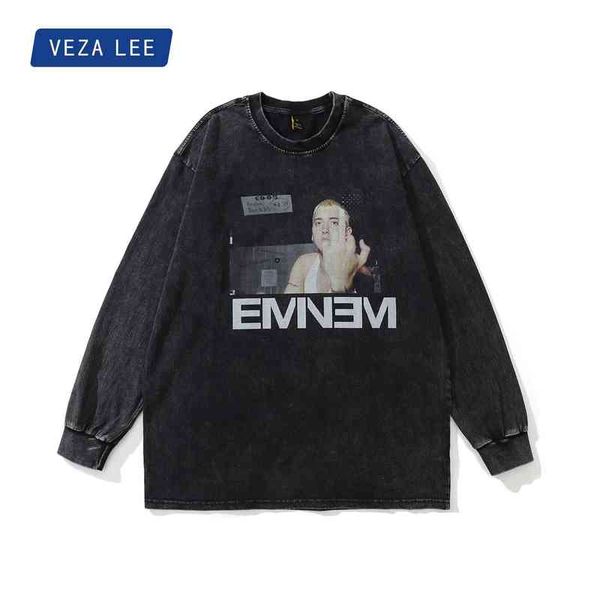 veza x tkpa men's autumn and winter lovers' wear old wash long sleeve t-shirt figure print round neck sweater men, Black
veza x tkpa men's autumn and winter lovers' wear old wash long sleeve t-shirt figure print round neck sweater men, Black