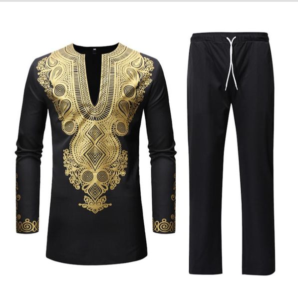 men's tracksuits suit african style print casual mid-length v neck long sleeve t shirts pants mens suits black blue plus size 3xl, Gray
men's tracksuits suit african style print casual mid-length v neck long sleeve t shirts pants mens suits black blue plus size 3xl, Gray