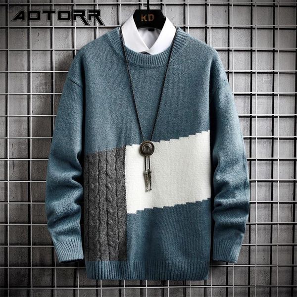 2022 autumn winter new men's sweaters fashion patchwork round collar sweaters men casual long sleeve harajuku knitting sweater l220801, White;black
2022 autumn winter new men's sweaters fashion patchwork round collar sweaters men casual long sleeve harajuku knitting sweater l220801, White;black