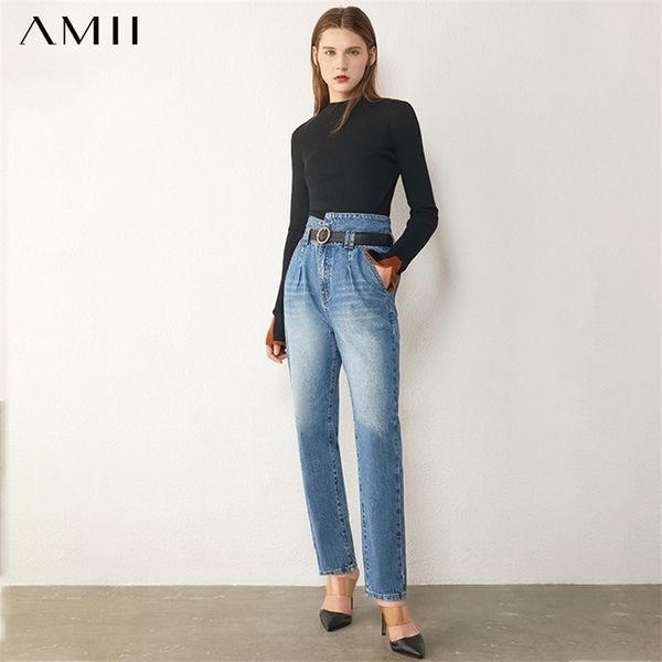 amii minimalism autumn women's jeans fashion cotton high waist straight pants ankel-length causal female jeans 12040713 210302, Blue
amii minimalism autumn women's jeans fashion cotton high waist straight pants ankel-length causal female jeans 12040713 210302, Blue
