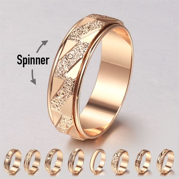 fashion spinner rings for women men 585 rose gold rotatable matte engagement anxiety rings wedding couple jewelry trend 220728, Slivery;golden
fashion spinner rings for women men 585 rose gold rotatable matte engagement anxiety rings wedding couple jewelry trend 220728, Slivery;golden
